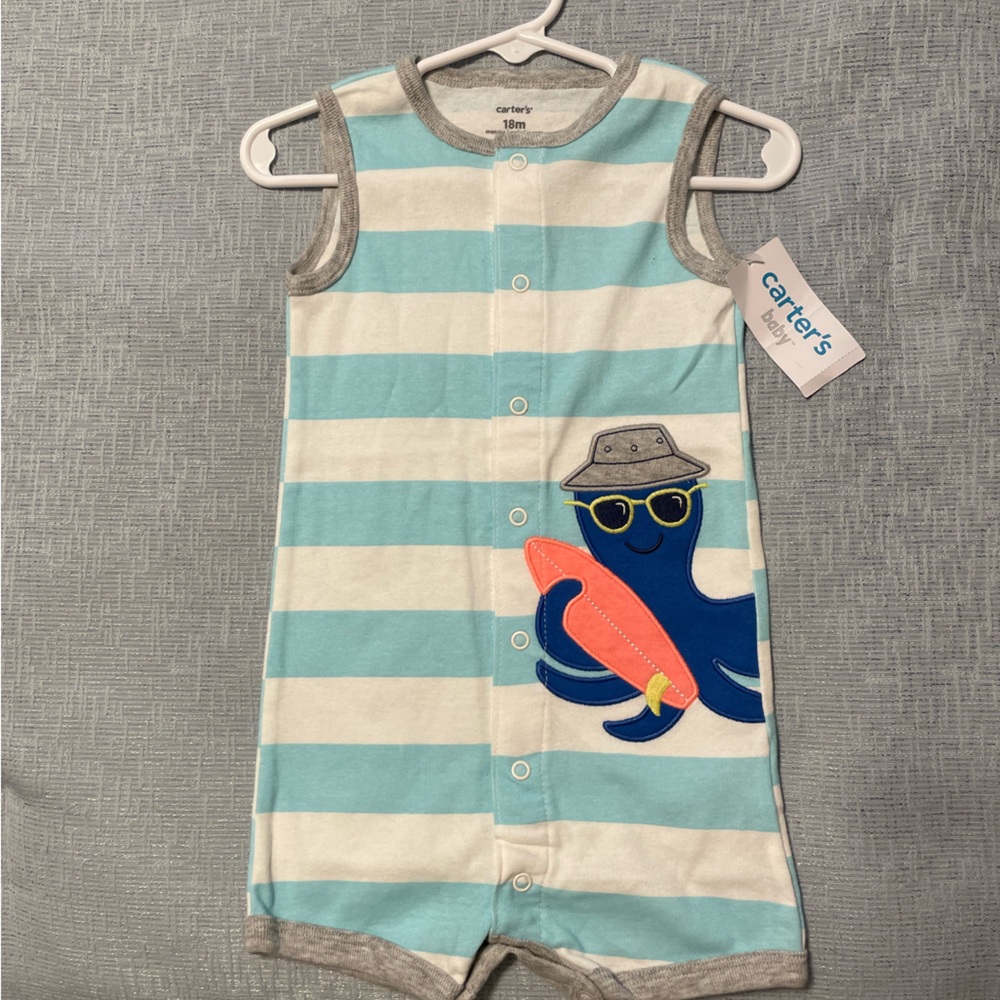 Carter’s 18 month octopus romper NWT